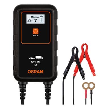 OSRAM BATTERYcharge 908 Intelligentes Batterieladegerät 8 A, 12/24 V – OEBCS908